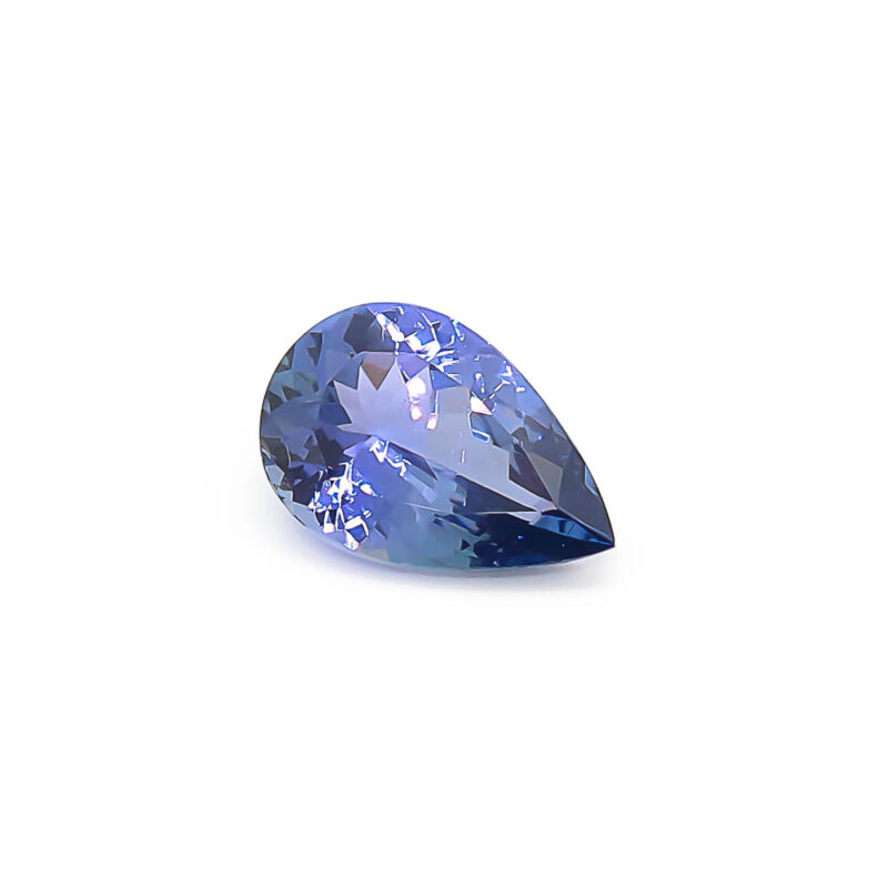 5.93 ct Pear Shape Blueish-Purple Tanzanite