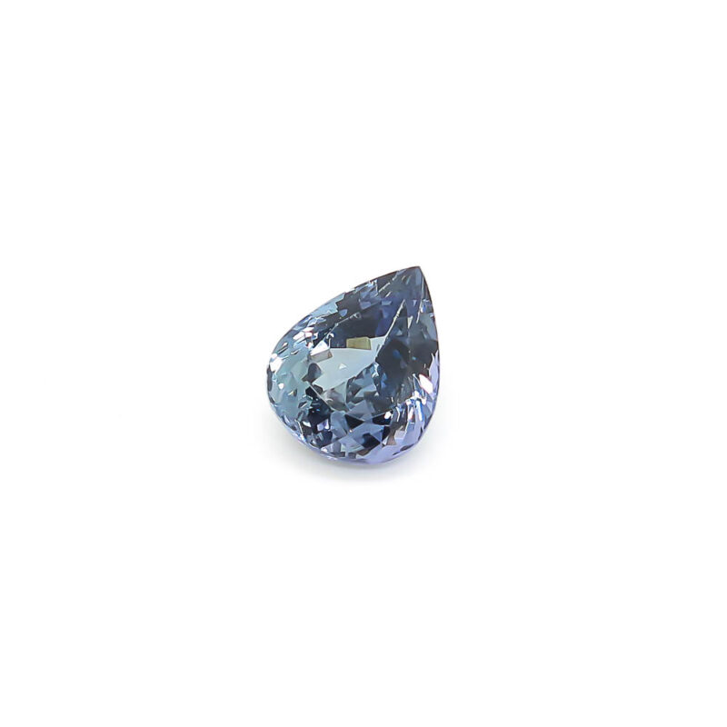 4.41 ct Faceted Pear Shape Blueish-Purple Tanzanite
