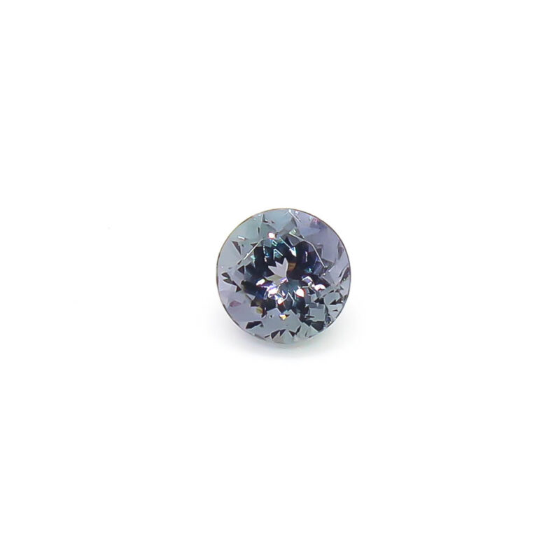 1.76 ct Faceted Round Blueish-Purple Tanzanite