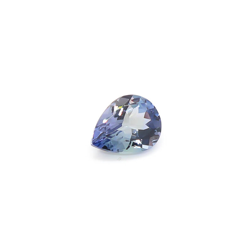 2.43 ct Faceted Pear Shape Purplish-Blue Tanzanite